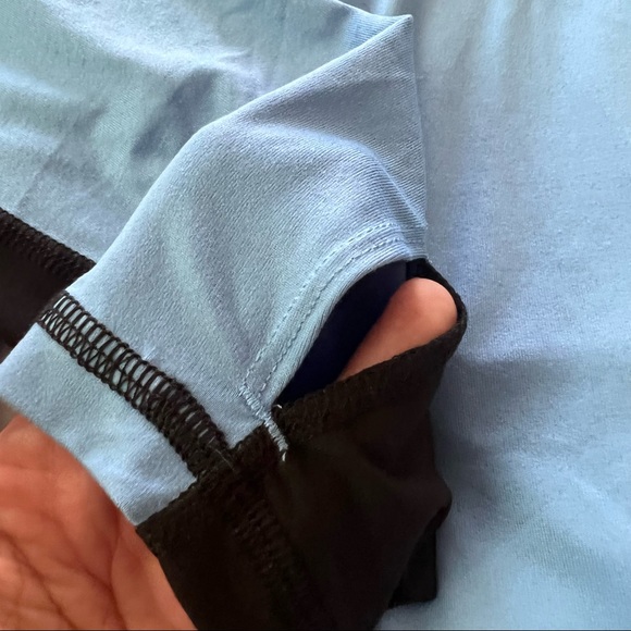 NWT Fila Half-zip Long Sleeve Top in size Medium - Blue & Black - Picture 4 of 11